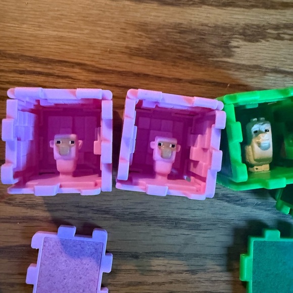 Vibrant Purple and Green Building Blocks Set - Picture 7 of 10